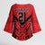 Tahiti Football Custom Kimono Sleeve Blouse Toa Aito Go Champions - Polynesian Pride