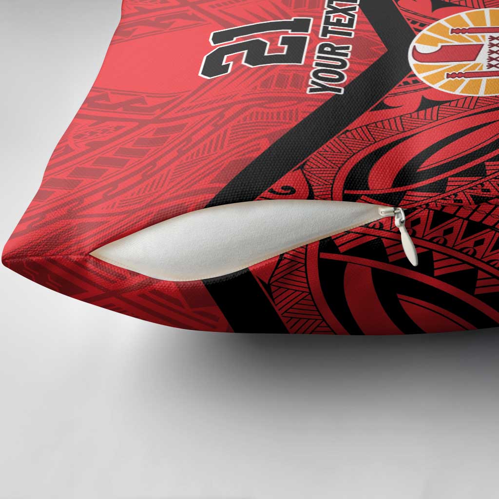 Tahiti Football Custom Pillow Cover Toa Aito Go Champions - Polynesian Pride