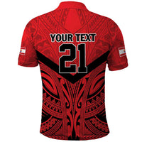 Tahiti Football Custom Polo Shirt Toa Aito Go Champions LT9 - Polynesian Pride