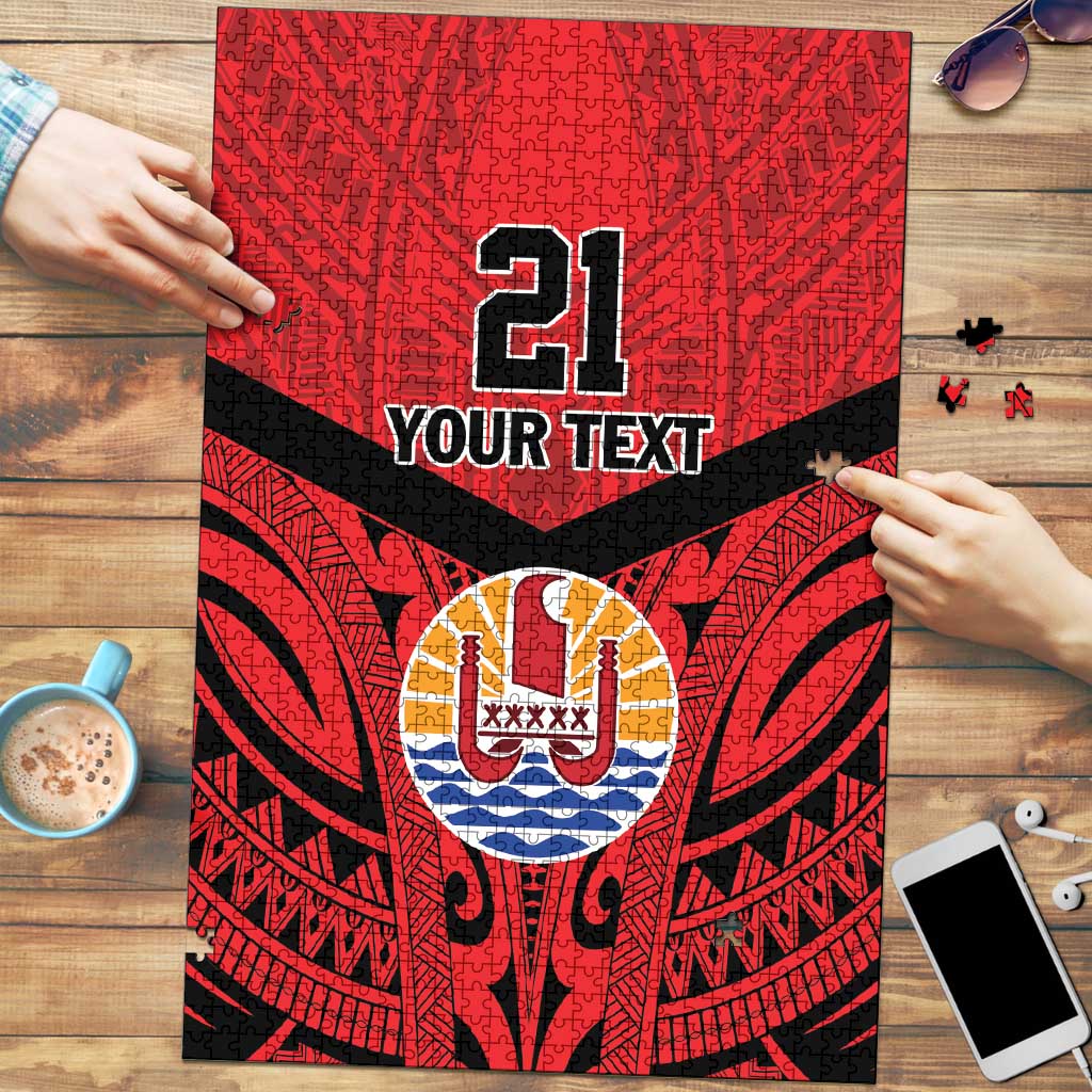 Tahiti Football Custom Puzzle Toa Aito Go Champions - Polynesian Pride