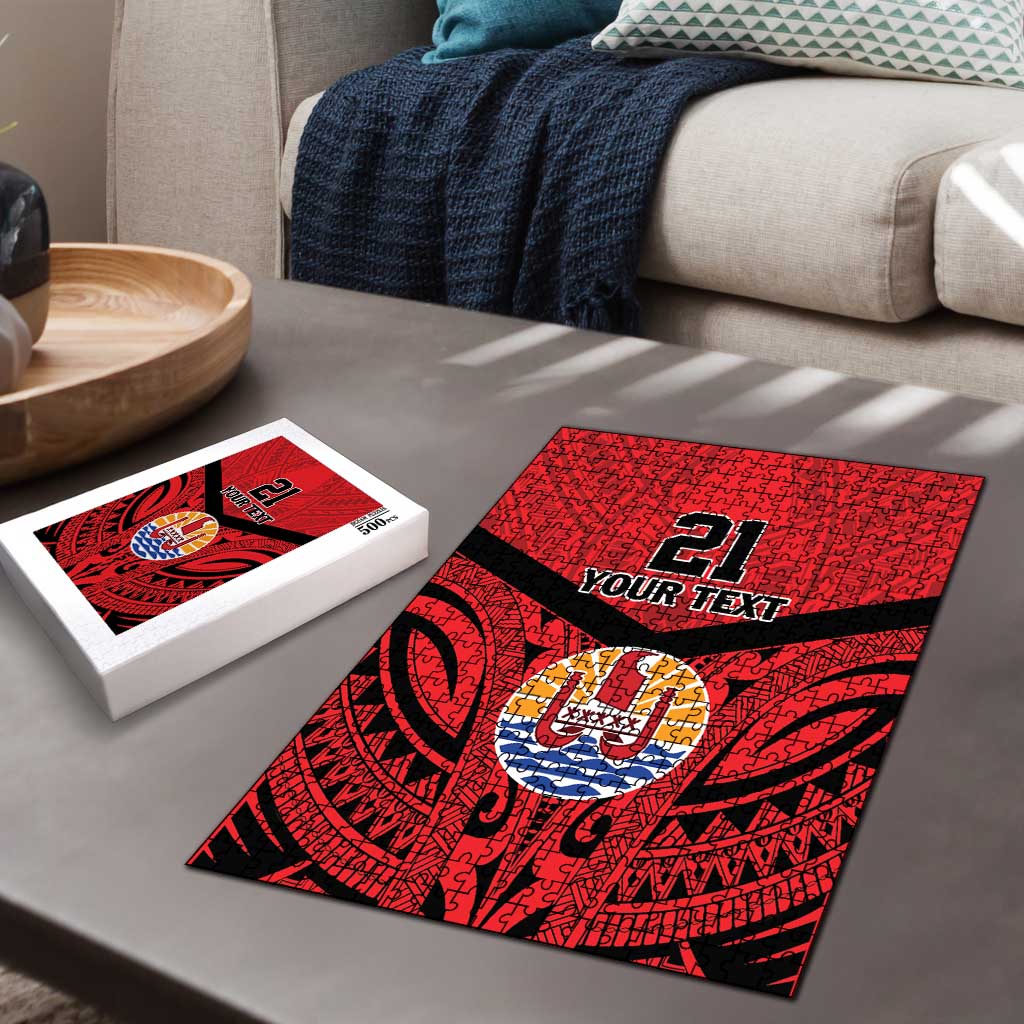 Tahiti Football Custom Puzzle Toa Aito Go Champions - Polynesian Pride