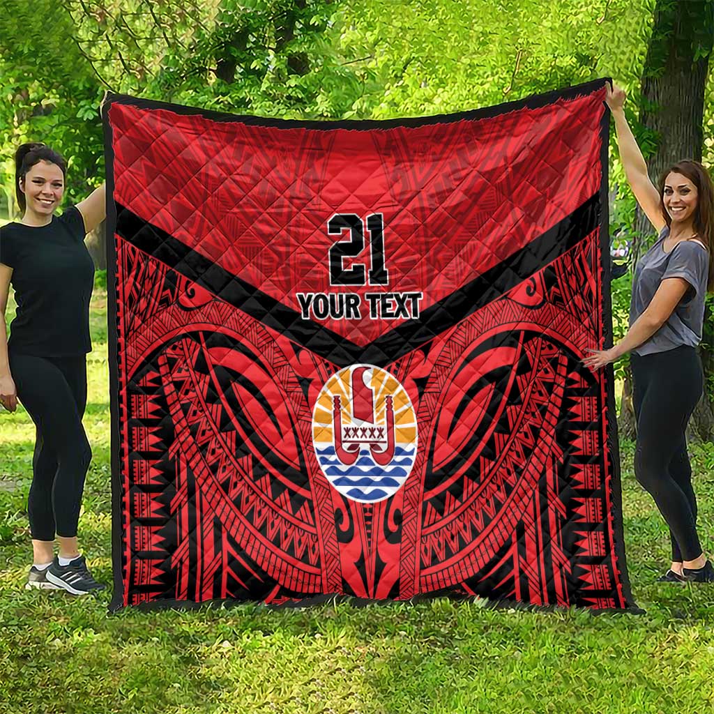 Tahiti Football Custom Quilt Toa Aito Go Champions LT9 - Polynesian Pride