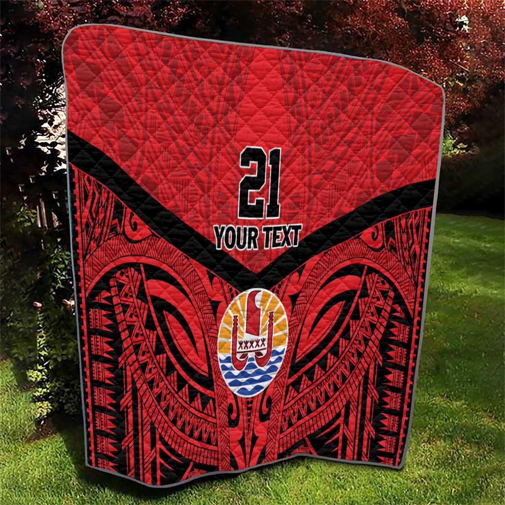Tahiti Football Custom Quilt Toa Aito Go Champions LT9 - Polynesian Pride