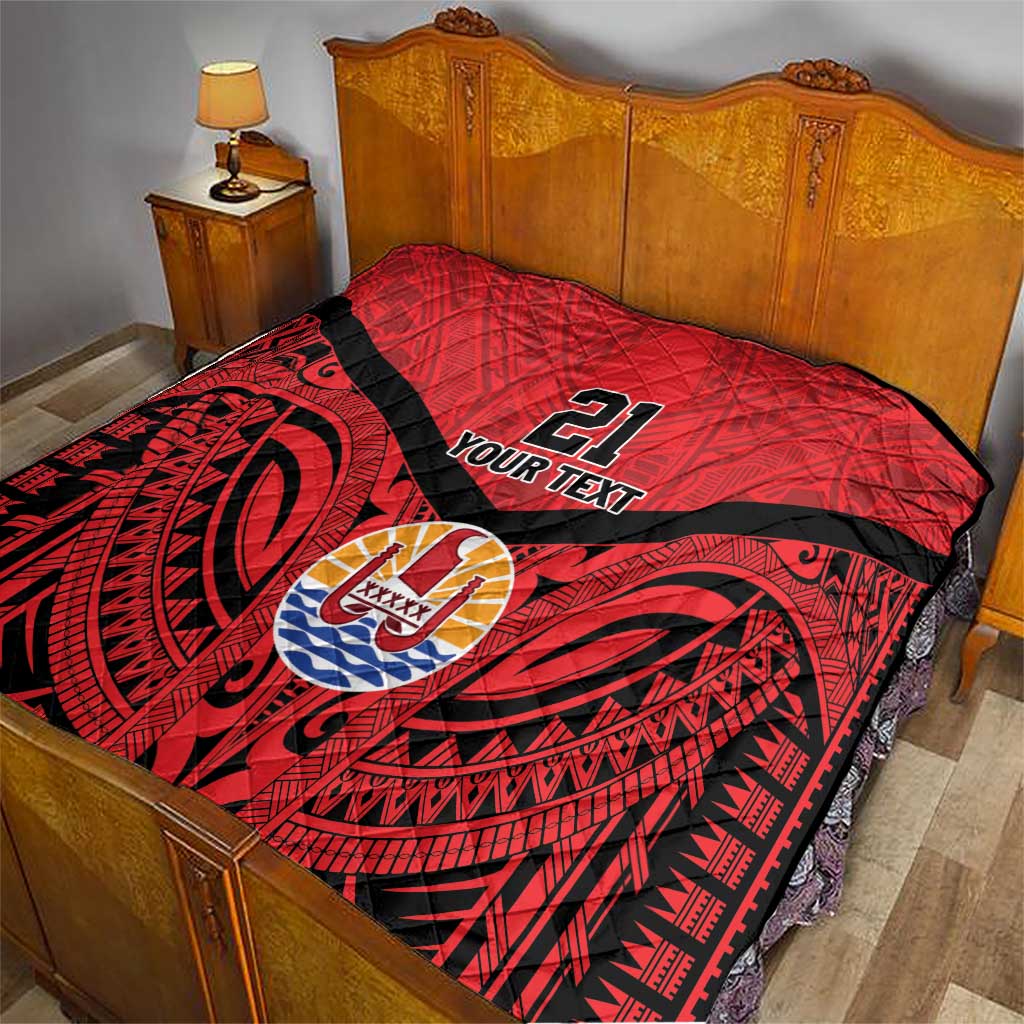 Tahiti Football Custom Quilt Toa Aito Go Champions LT9 - Polynesian Pride