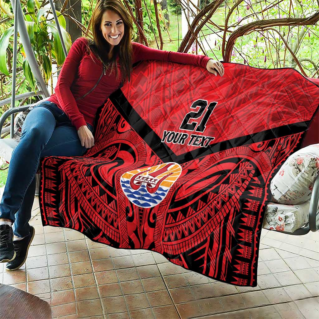 Tahiti Football Custom Quilt Toa Aito Go Champions LT9 - Polynesian Pride