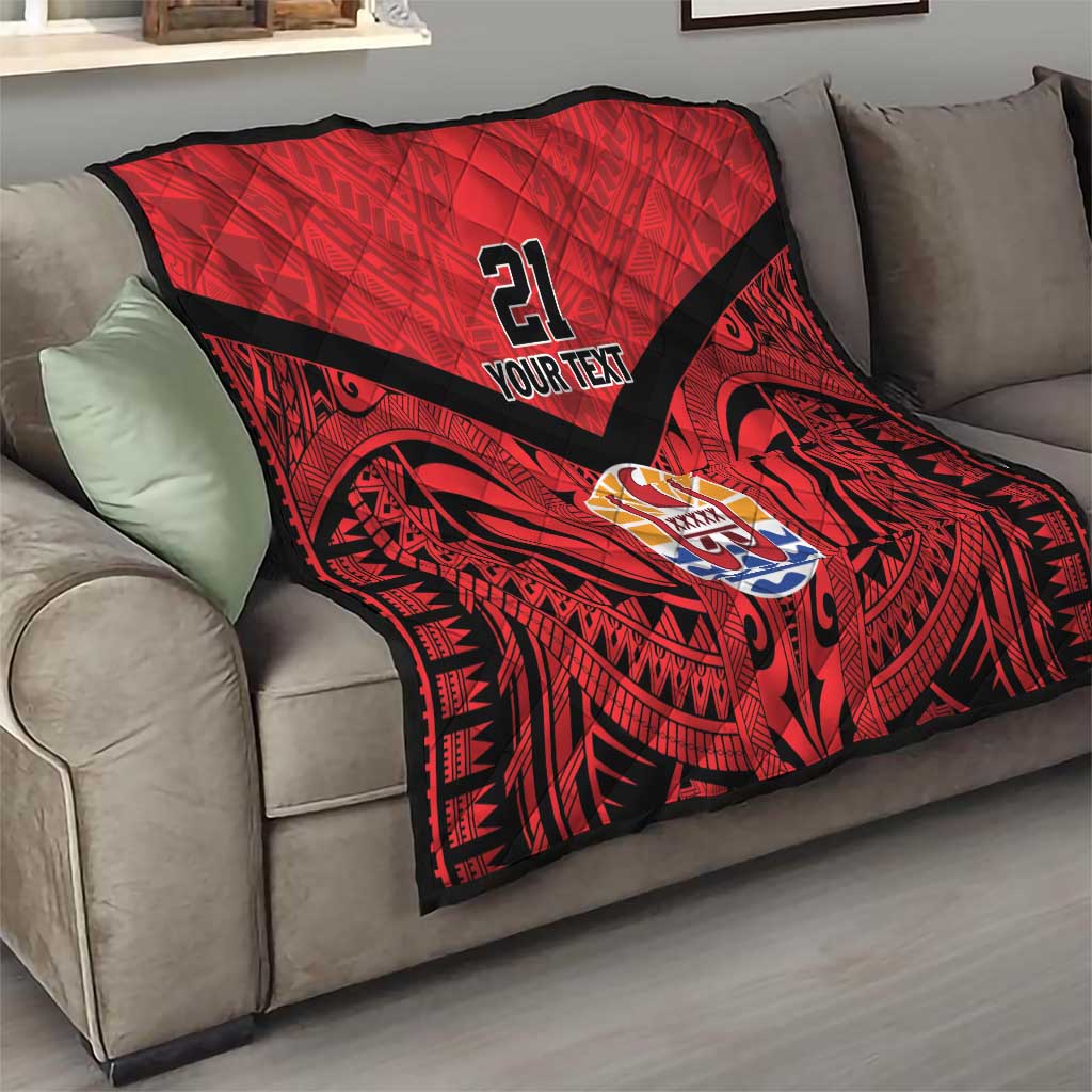 Tahiti Football Custom Quilt Toa Aito Go Champions LT9 - Polynesian Pride