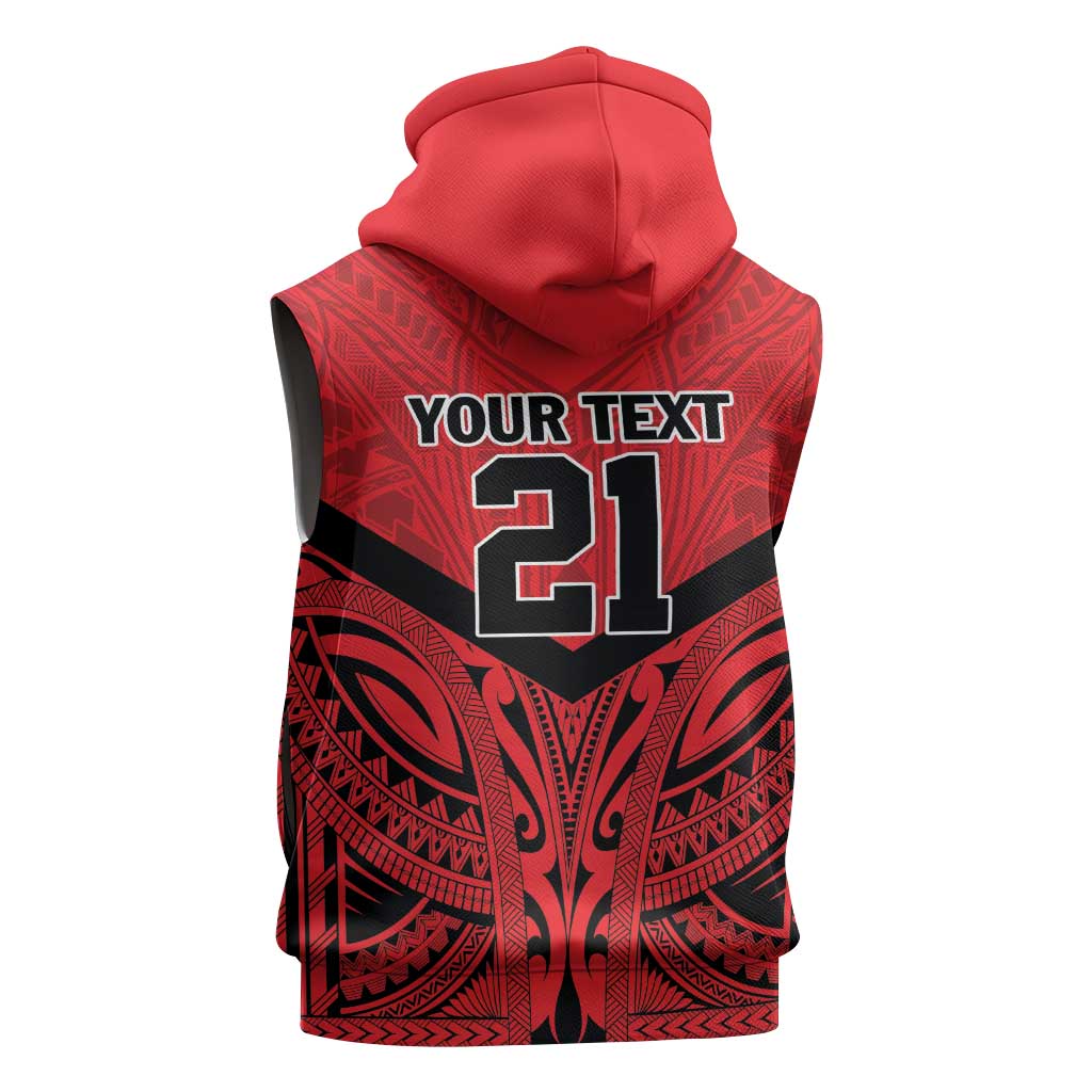 Tahiti Football Custom Sleeveless Hoodie Toa Aito Go Champions - Polynesian Pride