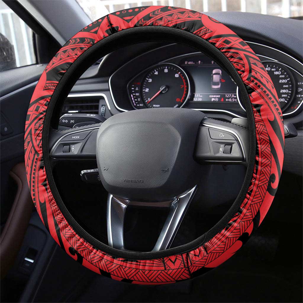 Tahiti Football Steering Wheel Cover Toa Aito Go Champions LT9 - Polynesian Pride