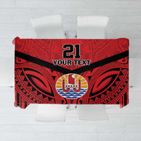 Tahiti Football Custom Tablecloth Toa Aito Go Champions LT9 Red - Polynesian Pride