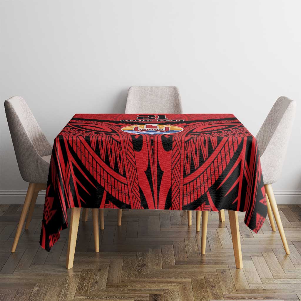 Tahiti Football Custom Tablecloth Toa Aito Go Champions LT9 - Polynesian Pride