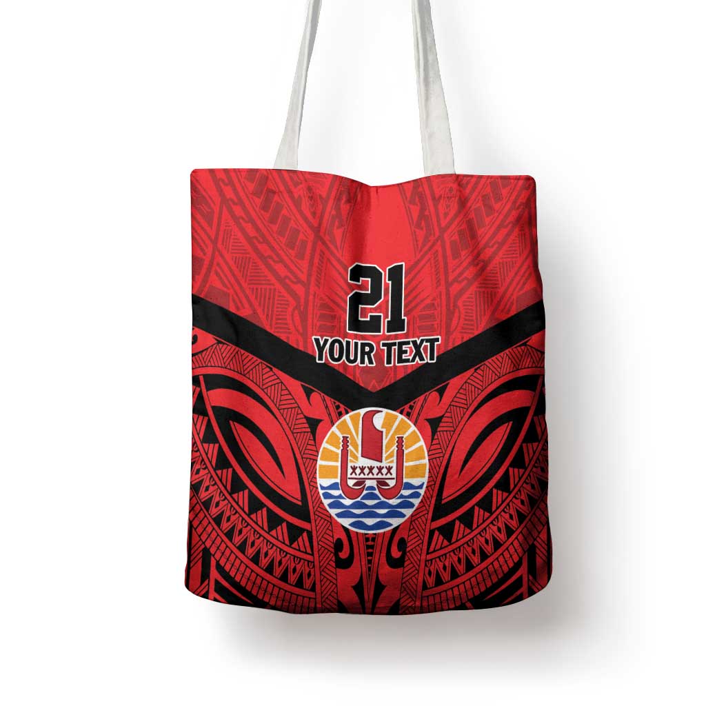 Tahiti Football Custom Tote Bag Toa Aito Go Champions - Polynesian Pride