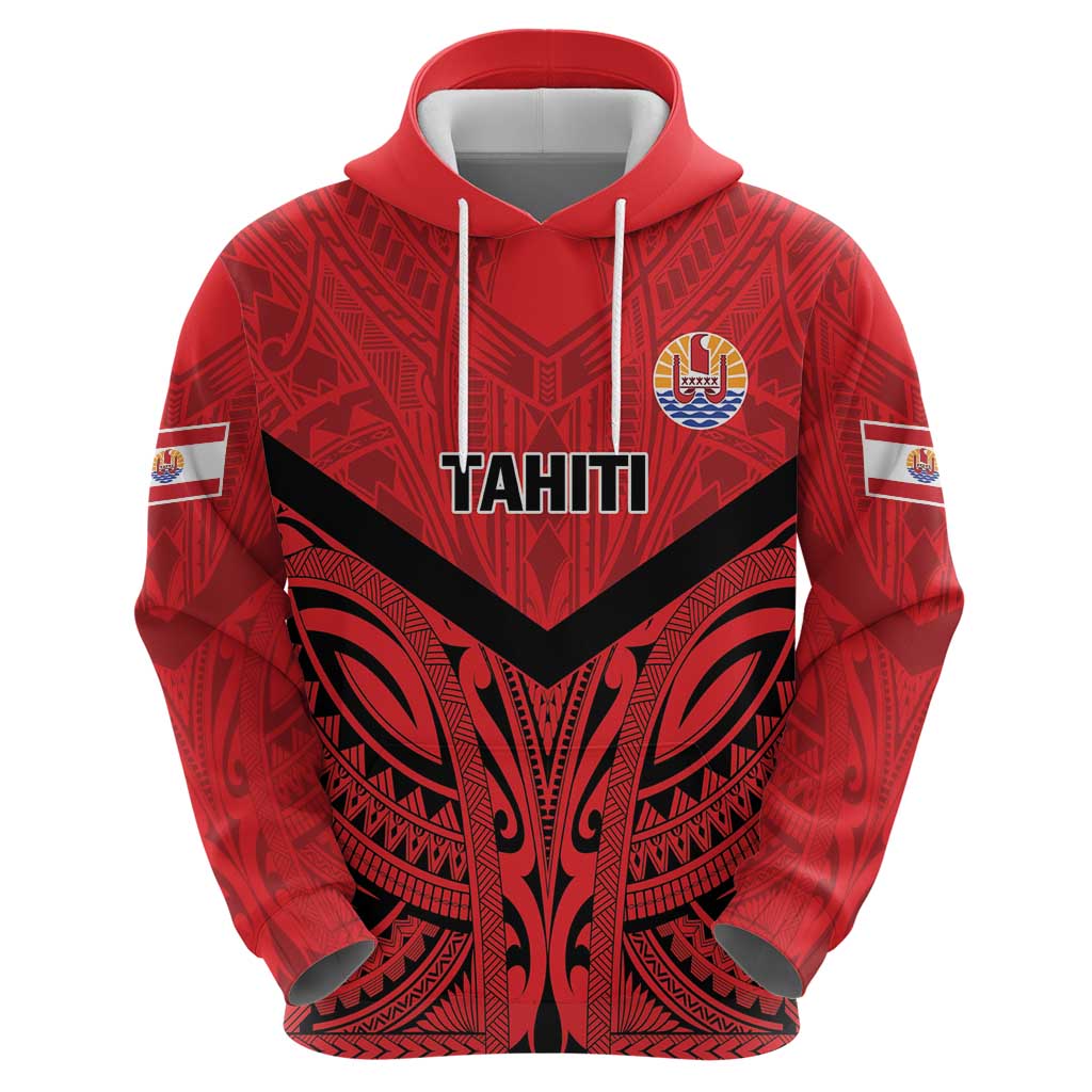 Tahiti Football Custom Zip Hoodie Toa Aito Go Champions LT9 - Polynesian Pride