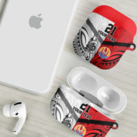 New Caledonia-Tahiti Football Custom AirPods Case Together Go Champions - Polynesian Pride