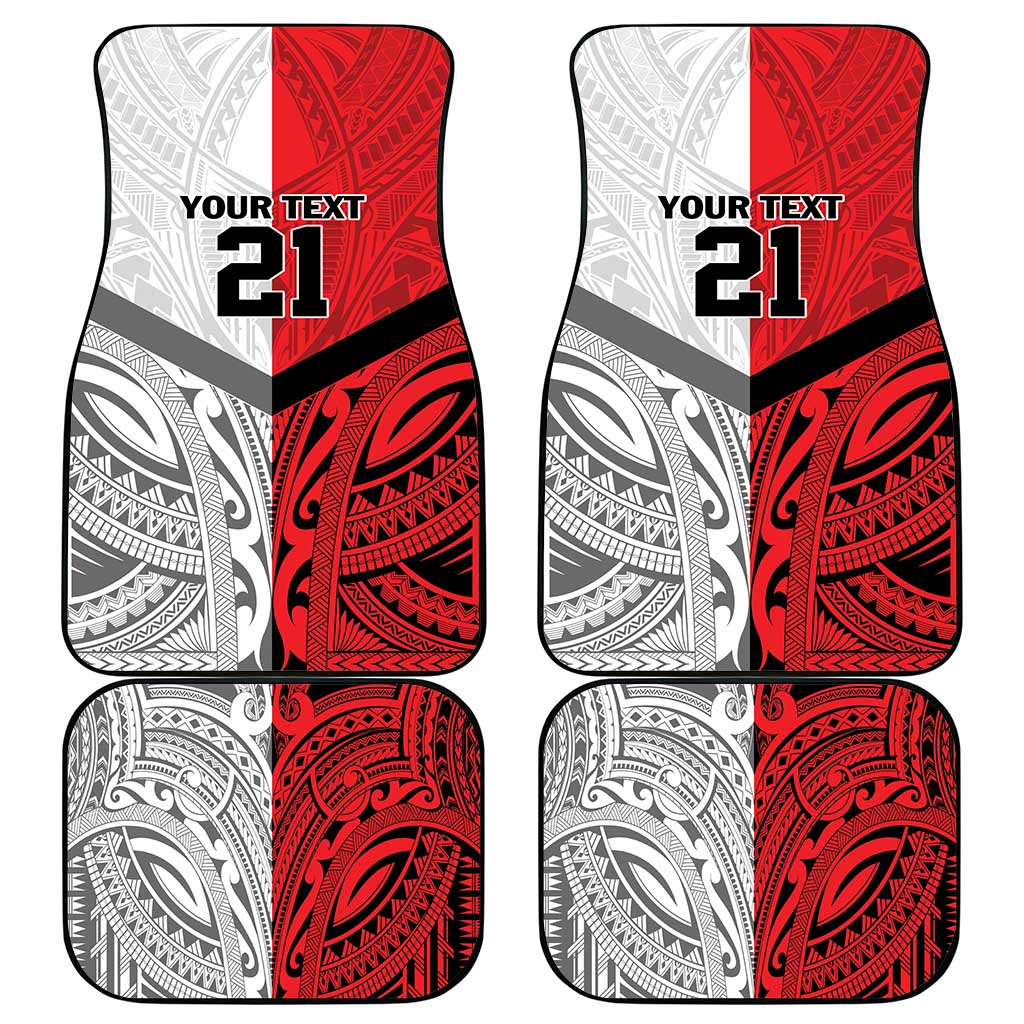New Caledonia-Tahiti Football Custom Car Mats Together Go Champions LT9 - Polynesian Pride