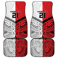 New Caledonia-Tahiti Football Custom Car Mats Together Go Champions LT9 - Polynesian Pride