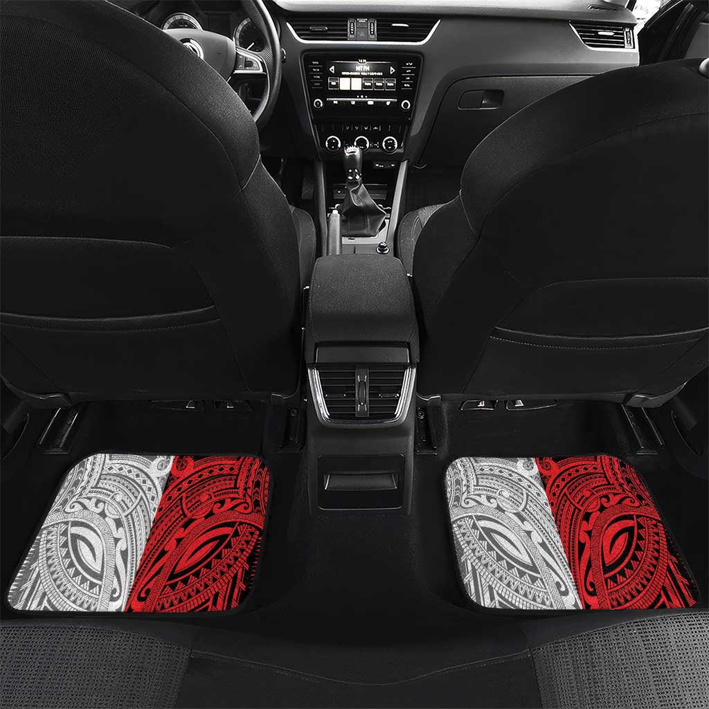New Caledonia-Tahiti Football Custom Car Mats Together Go Champions LT9 Set 2pcs - Back Art - Polynesian Pride