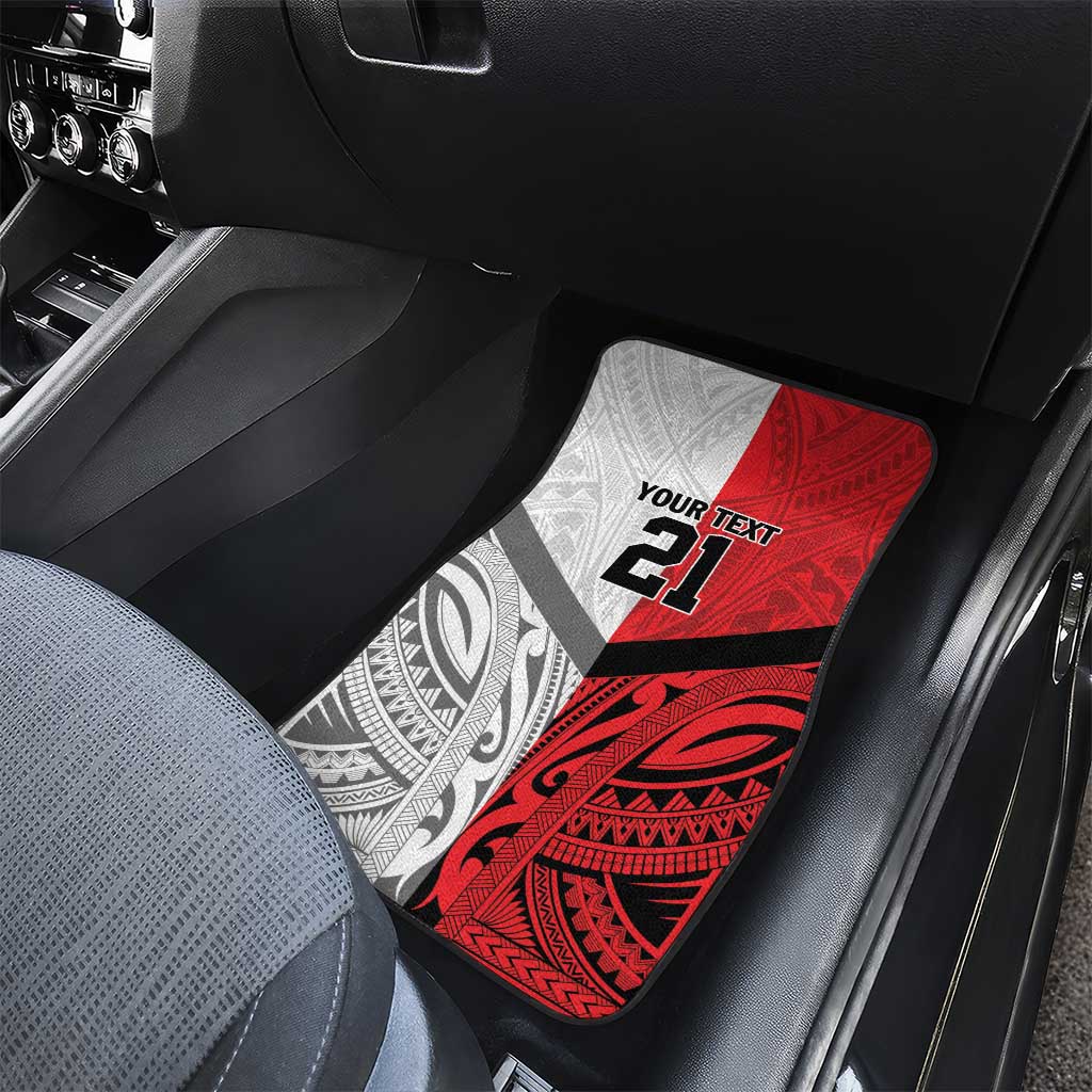 New Caledonia-Tahiti Football Custom Car Mats Together Go Champions LT9 - Polynesian Pride