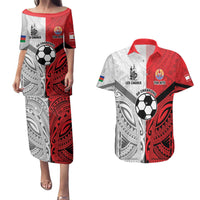 New Caledonia-Tahiti Football Custom Couples Matching Puletasi and Hawaiian Shirt Together Go Champions LT9 Art - Polynesian Pride