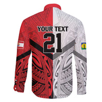 New Caledonia-Tahiti Football Custom Family Matching Long Sleeve Bodycon Dress and Hawaiian Shirt Together Go Champions LT9 - Polynesian Pride
