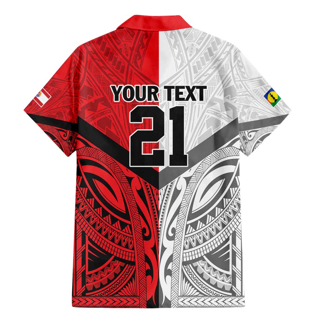 New Caledonia-Tahiti Football Custom Family Matching Mermaid Dress and Hawaiian Shirt Together Go Champions LT9 - Polynesian Pride
