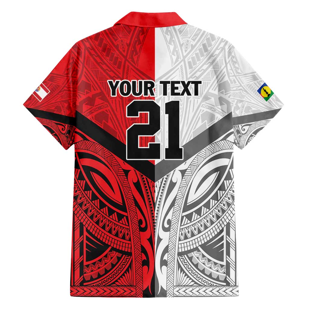 New Caledonia-Tahiti Football Custom Family Matching Puletasi and Hawaiian Shirt Together Go Champions LT9 - Polynesian Pride