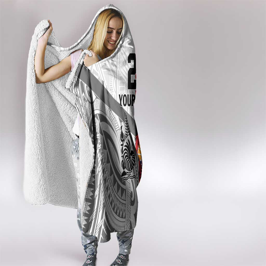 New Caledonia-Tahiti Football Custom Hooded Blanket Together Go Champions LT9 - Polynesian Pride