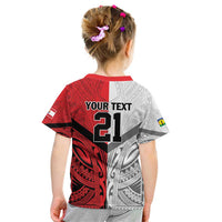 New Caledonia-Tahiti Football Custom Kid T Shirt Together Go Champions LT9 - Polynesian Pride