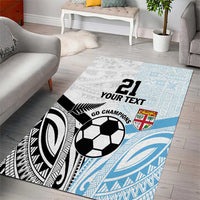 New Zealand-Fiji Football Custom Area Rug Together Go Champions
