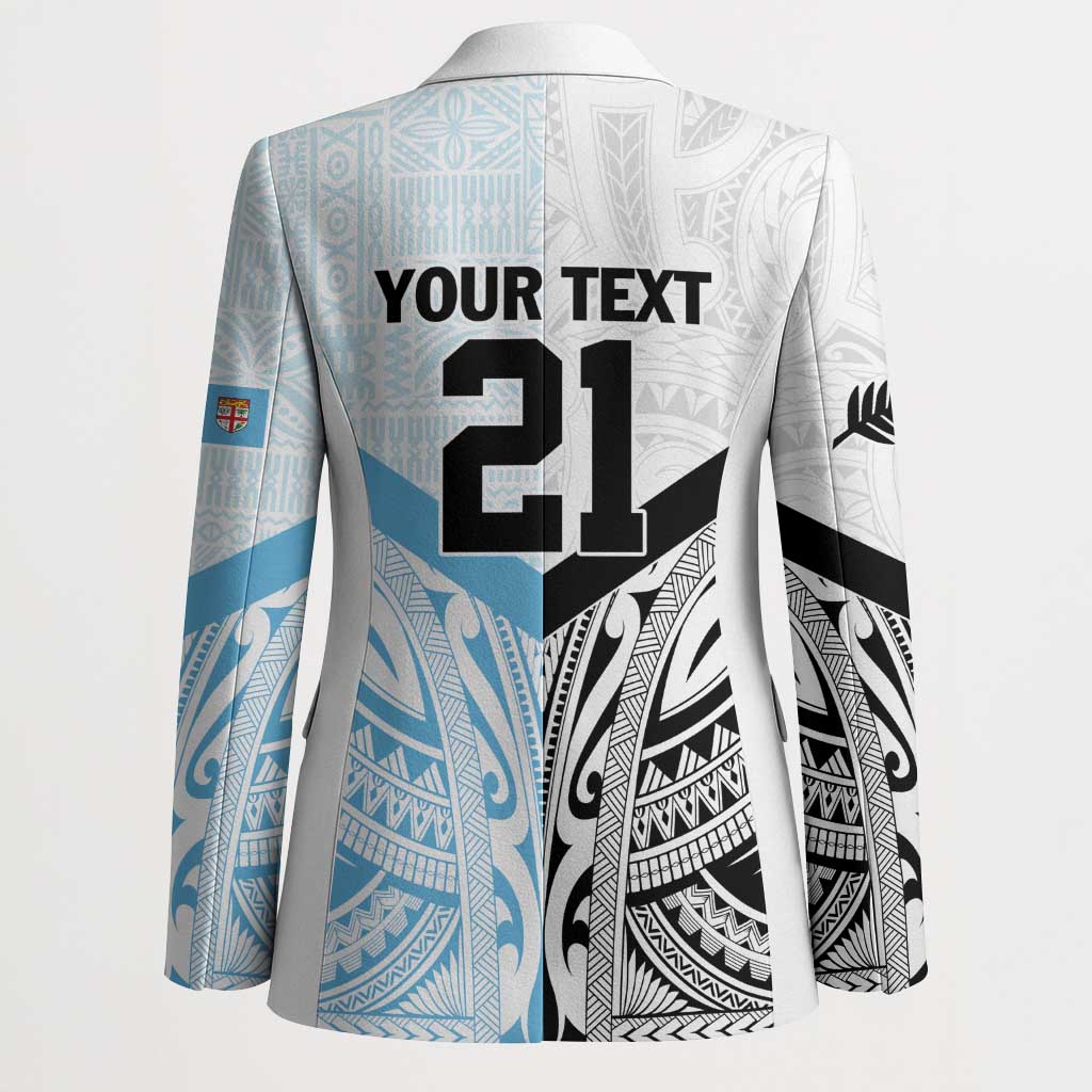 New Zealand-Fiji Football Custom Blazer Together Go Champions LT9 - Polynesian Pride