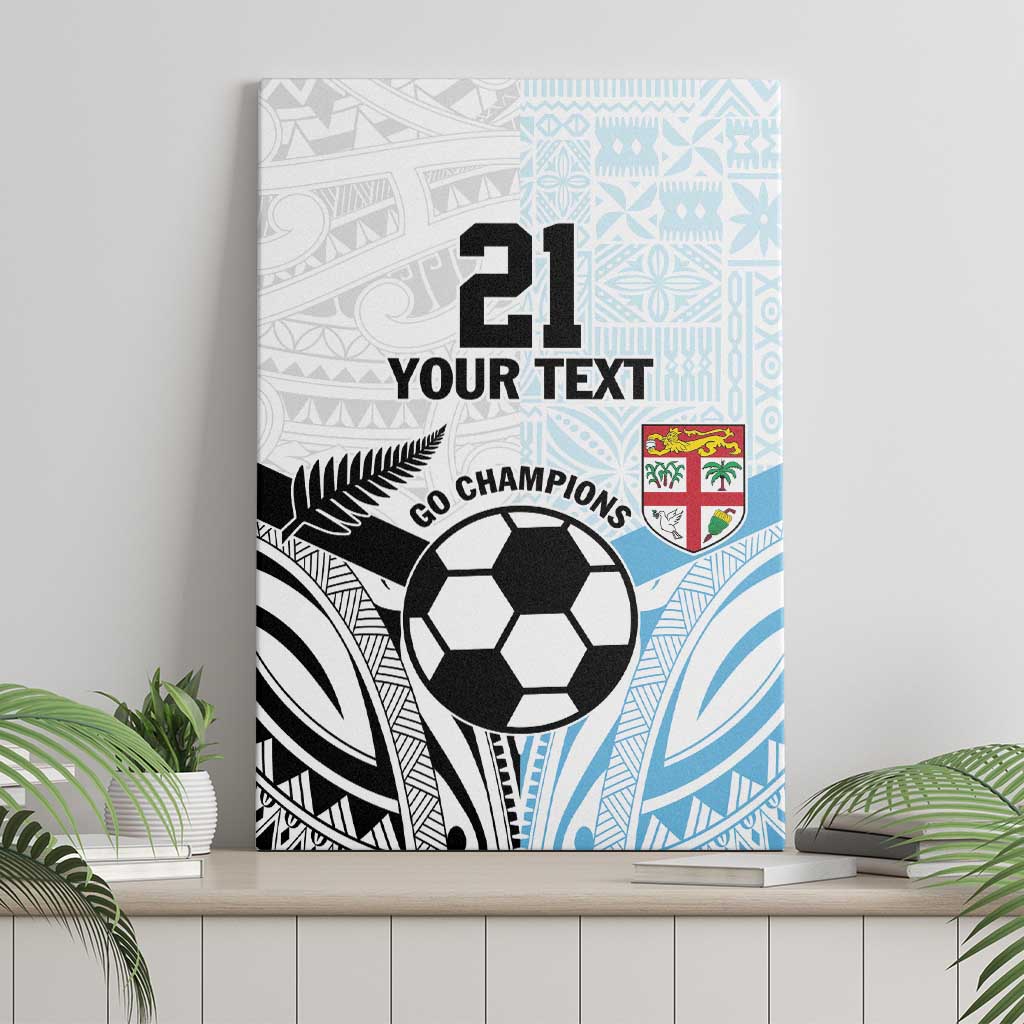 New Zealand-Fiji Football Custom Canvas Wall Art Together Go Champions