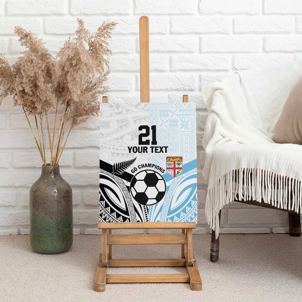 New Zealand-Fiji Football Custom Canvas Wall Art Together Go Champions