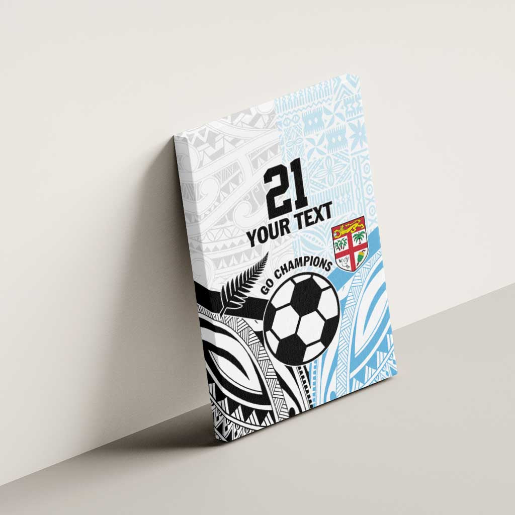 New Zealand-Fiji Football Custom Canvas Wall Art Together Go Champions