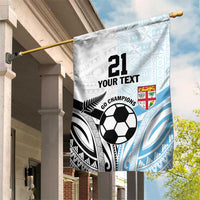 New Zealand-Fiji Football Custom Garden Flag Together Go Champions