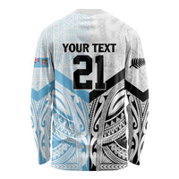New Zealand-Fiji Football Custom Long Sleeve Shirt Together Go Champions