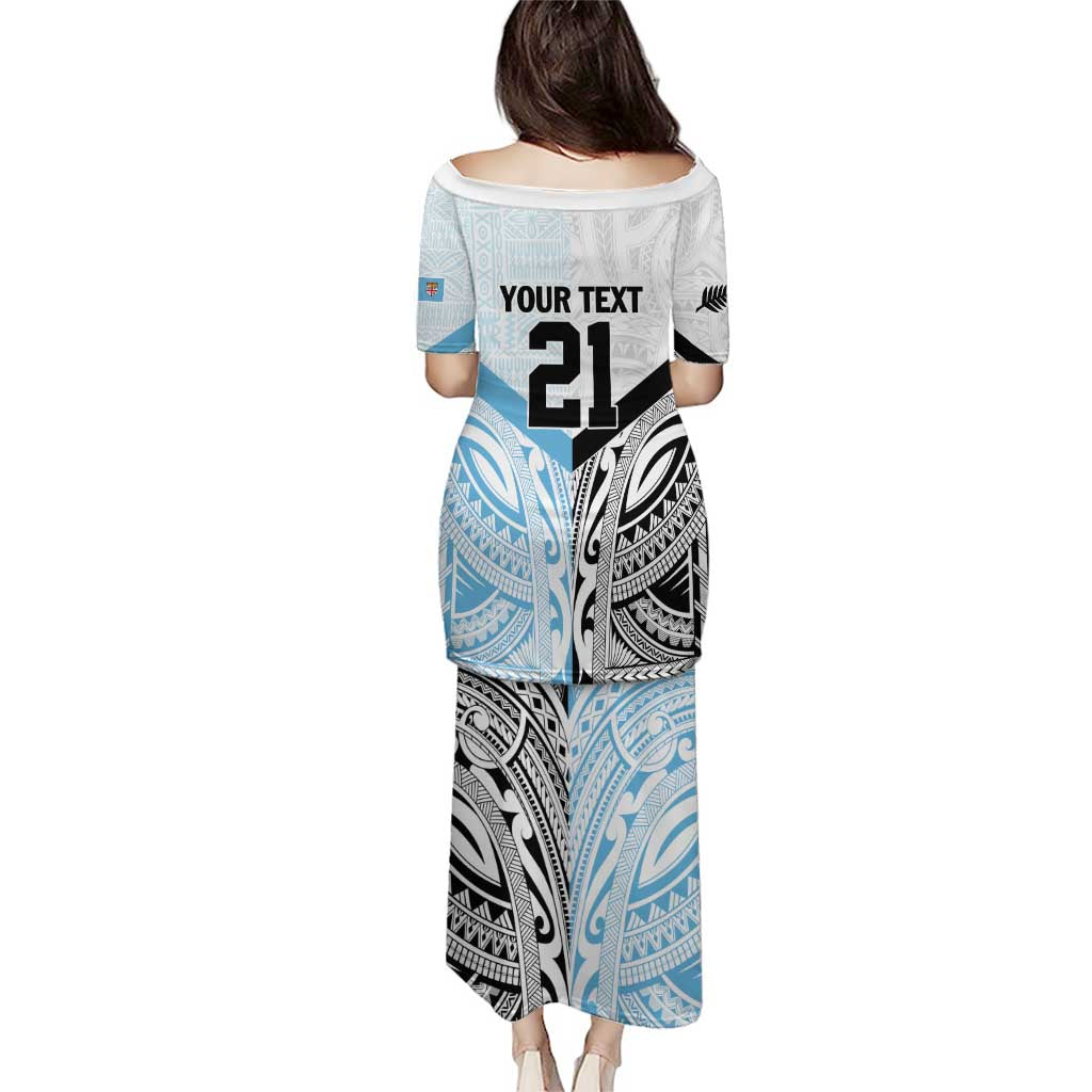 New Zealand-Fiji Football Custom Puletasi Together Go Champions