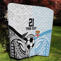 New Zealand-Fiji Football Custom Quilt Together Go Champions