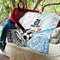 New Zealand-Fiji Football Custom Quilt Together Go Champions