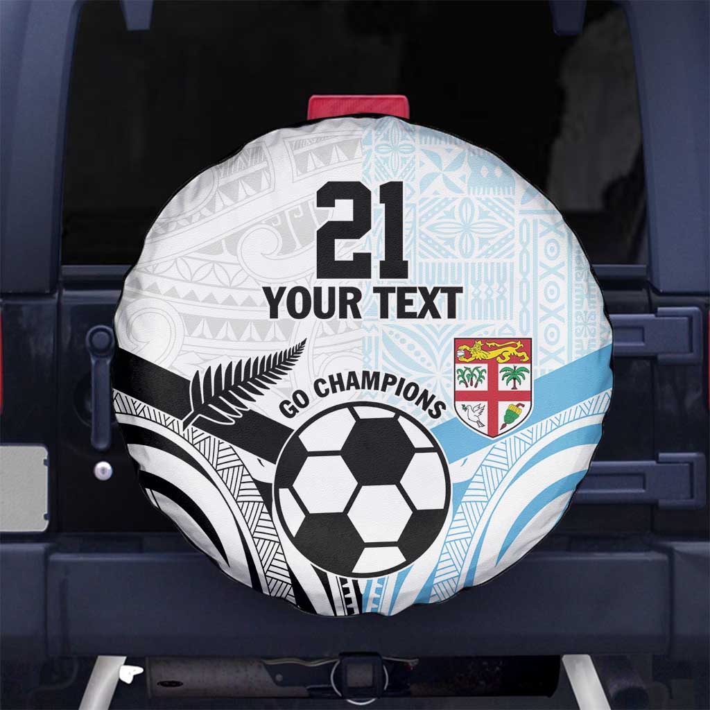 New Zealand-Fiji Football Custom Spare Tire Cover Together Go Champions