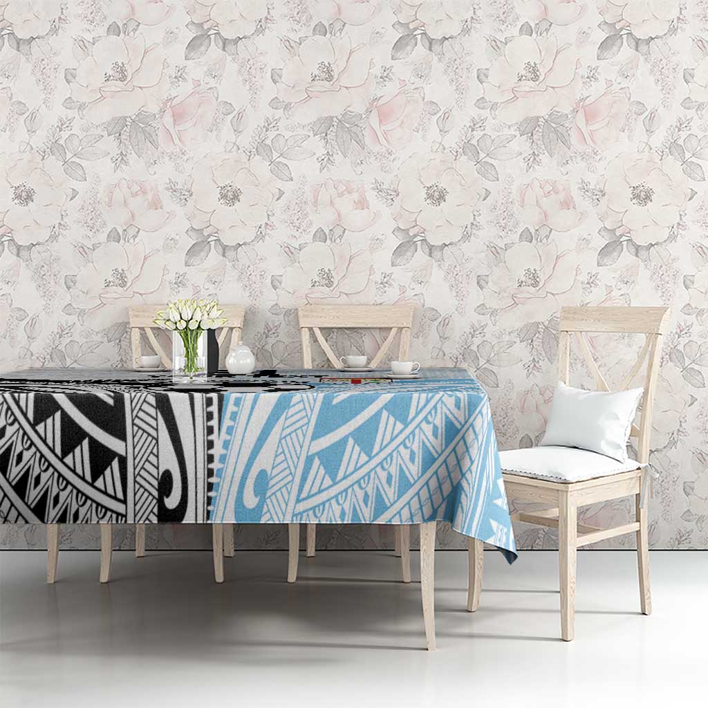 New Zealand-Fiji Football Custom Tablecloth Together Go Champions