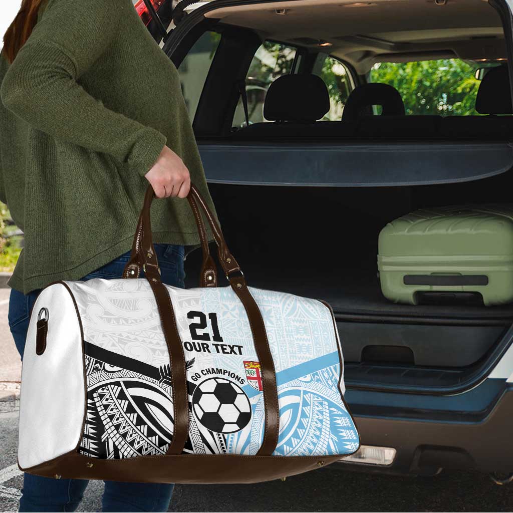New Zealand-Fiji Football Custom Travel Bag Together Go Champions - Polynesian Pride