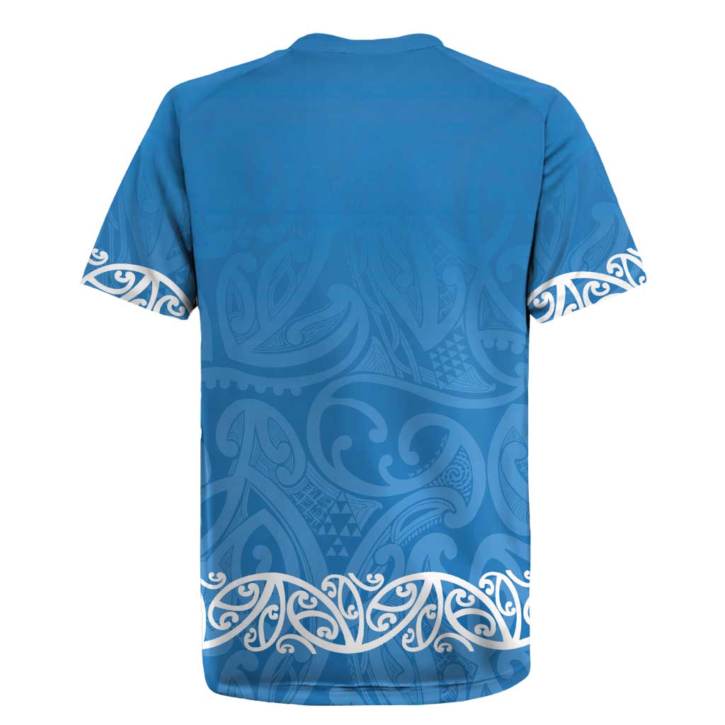 New Zealand Nurses Week Rugby Jersey Maori Kowhaiwhai Blue Tribal LT9 - Polynesian Pride