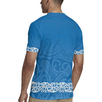 New Zealand Nurses Week Rugby Jersey Maori Kowhaiwhai Blue Tribal LT9 - Polynesian Pride