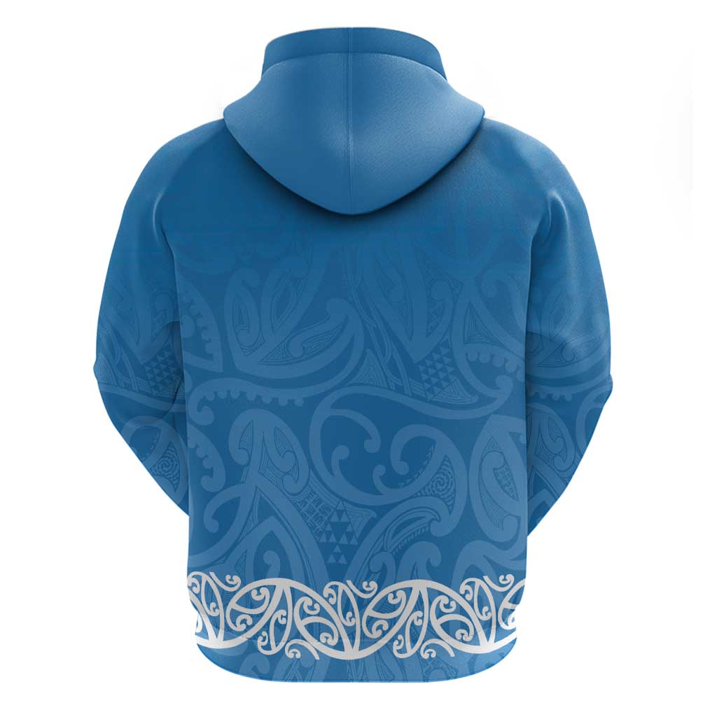 New Zealand Nurses Week Zip Hoodie Maori Kowhaiwhai Blue Tribal LT9 - Polynesian Pride