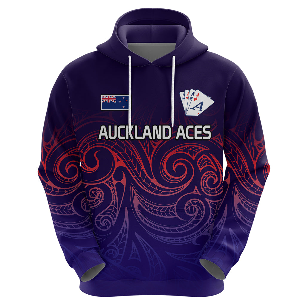 New Zealand Auckland Cricket Hoodie Maori Traditional Ethnic Style LT9 - Polynesian Pride