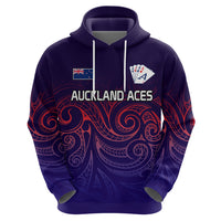 New Zealand Auckland Cricket Hoodie Maori Traditional Ethnic Style LT9 - Polynesian Pride