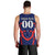 (Custom Text And Number) New Zealand Auckland Cricket Men Tank Top Polynesian with Maori Koru LT9 - Polynesian Pride