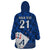 (Custom Text And Number) New Zealand Cricket Wearable Blanket Hoodie Auckland Aces Sporty Style LT9 - Polynesian Pride