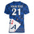 (Custom Text And Number) New Zealand Cricket Women V Neck T Shirt Auckland Aces Sporty Style LT9 - Polynesian Pride