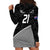 (Custom Text And Number) New Zealand Cricket Hoodie Dress Black Cap Sporty Style No1 LT9 - Polynesian Pride