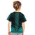 African Dashiki Kid T Shirt With Polynesian Pattern - Teal LT9 - Polynesian Pride